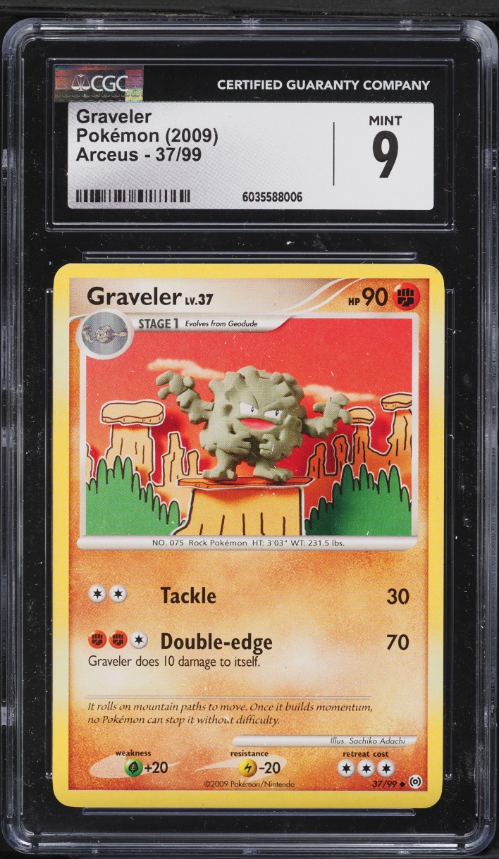 2009 Pokemon Platinum Arceus Graveler #37 CGC 9 MINT