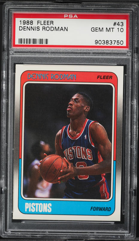 1996 Metal Maximum Metal Dennis Rodman #15 SGC 10 GEM MINT on