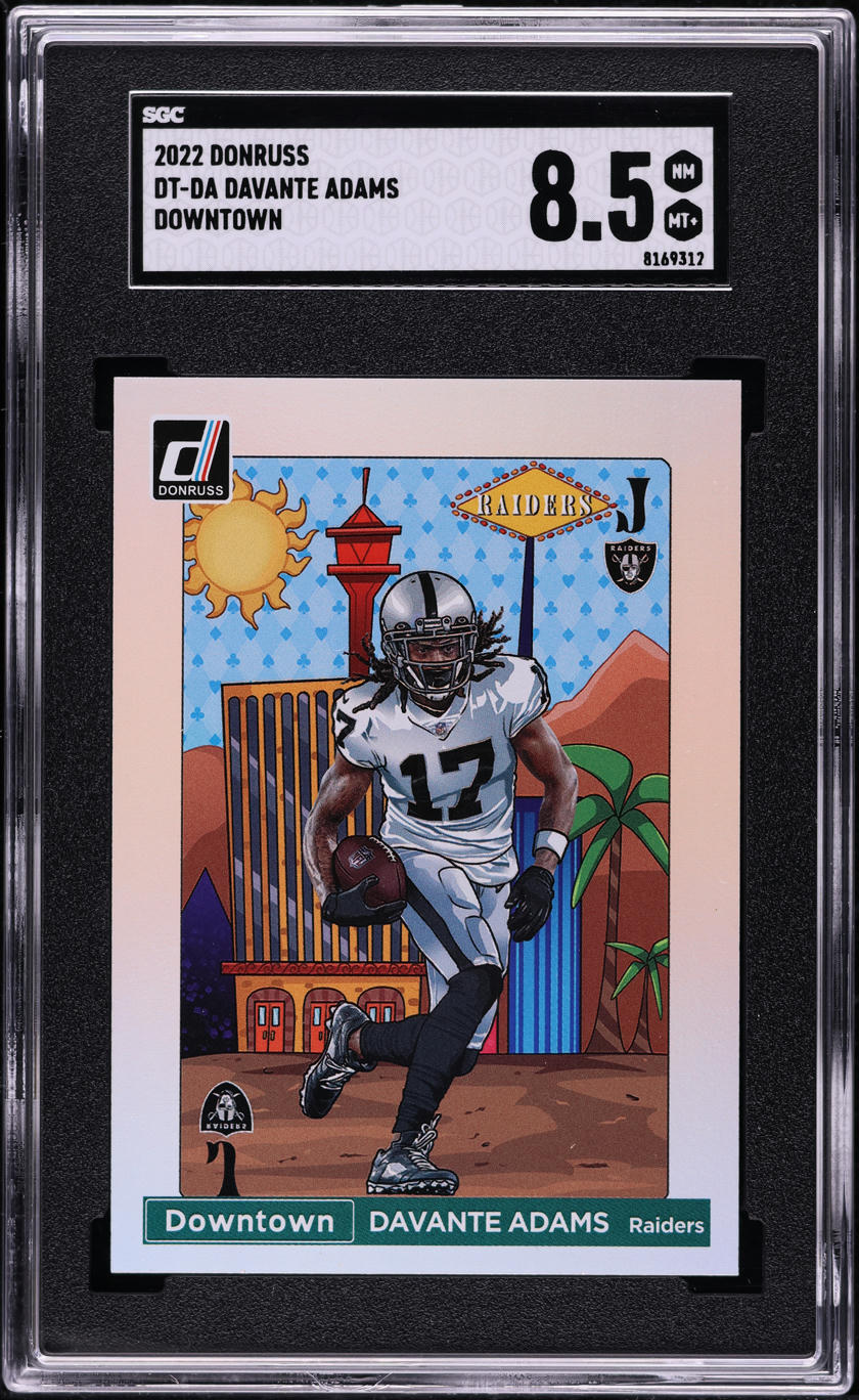 2022 Donruss Downtown Davante Adams #DT-DA SGC 8.5 NM-MT+