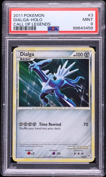 2011 Pokemon Call Of Legends Holo Dialga #3 PSA 9 MINT