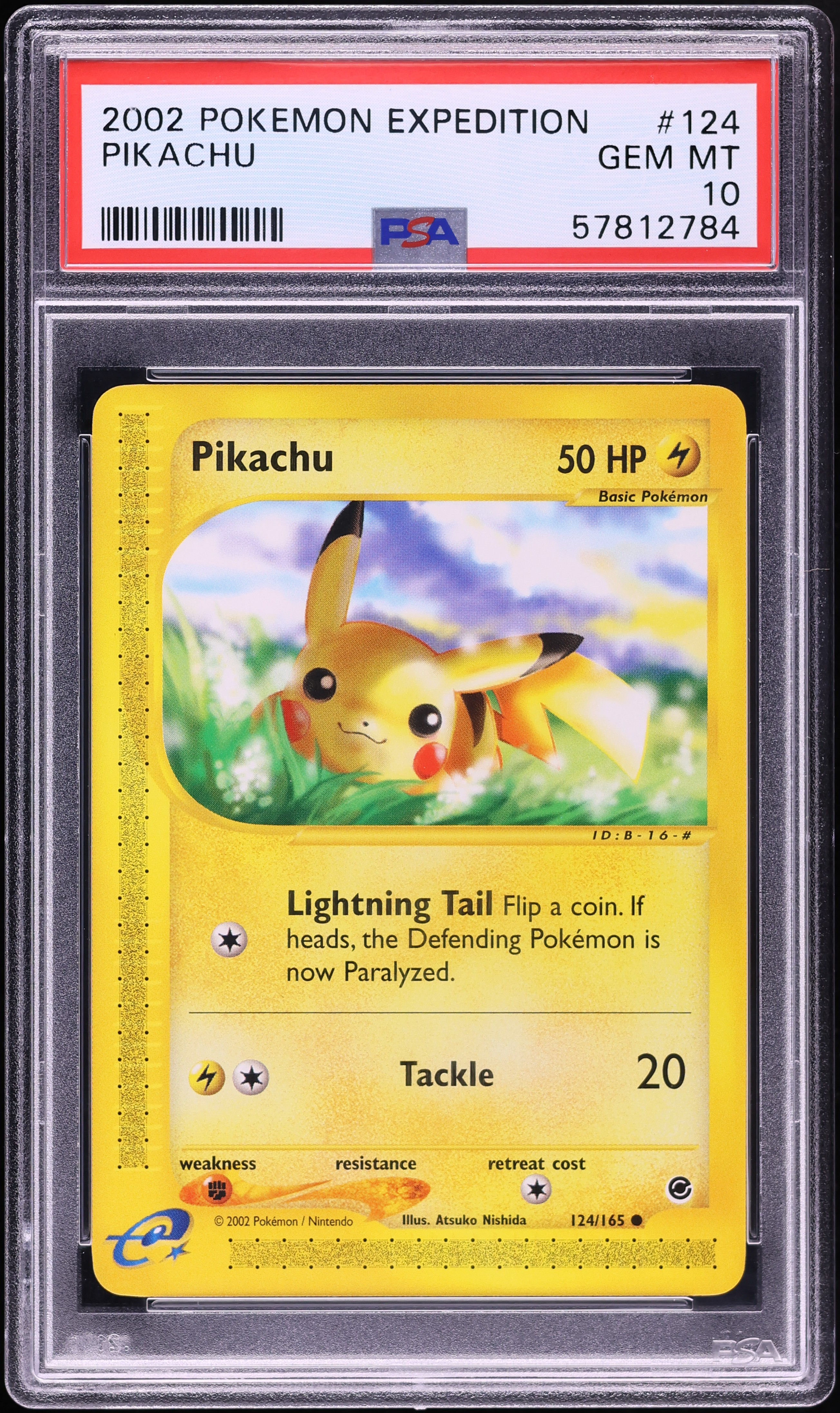 2002 Pokemon Expedition Pikachu #124 PSA 10 GEM MINT