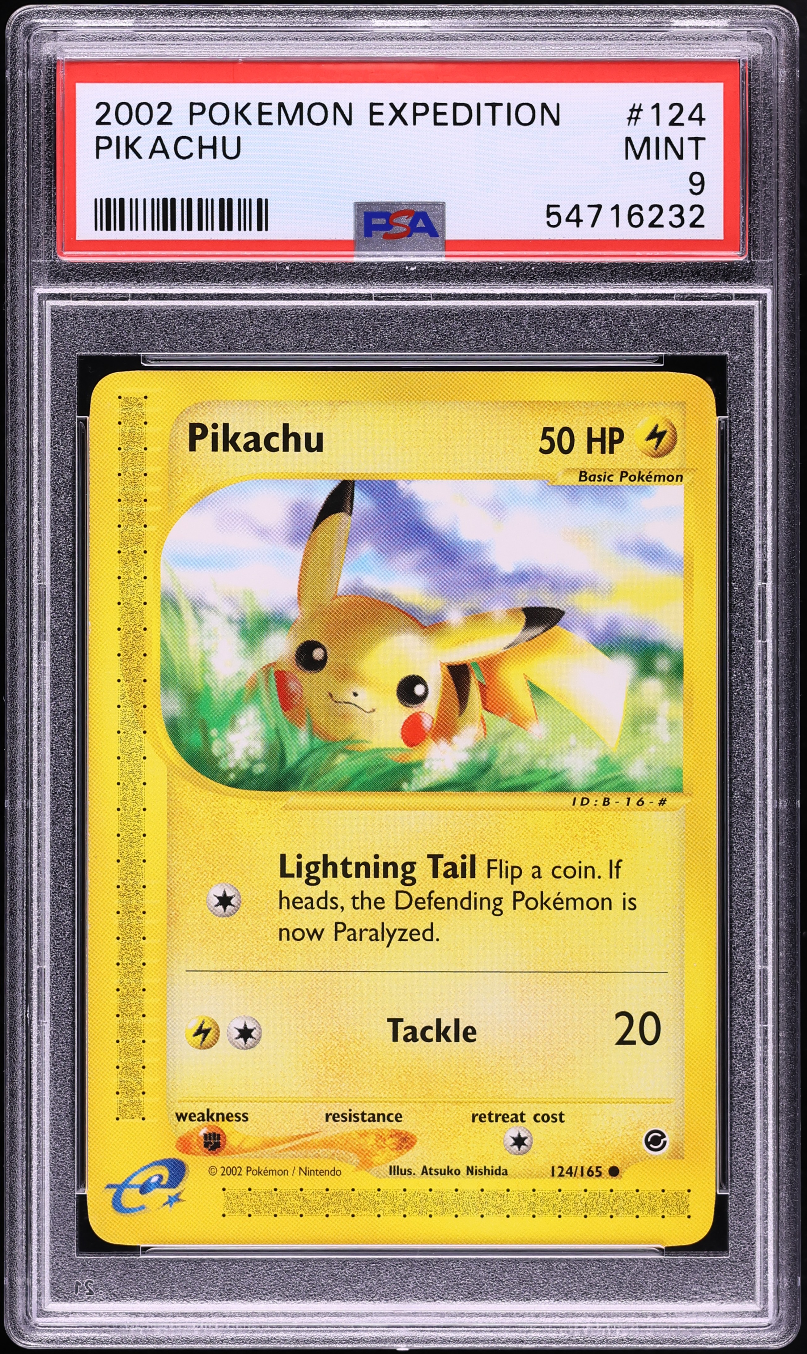2002 Pokemon Expedition Pikachu #124 PSA 9 MINT