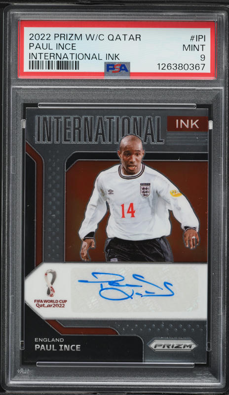 2022 Panini Prizm World Cup Qatar Paul Ince AUTO #S-PI PSA 10 GEM