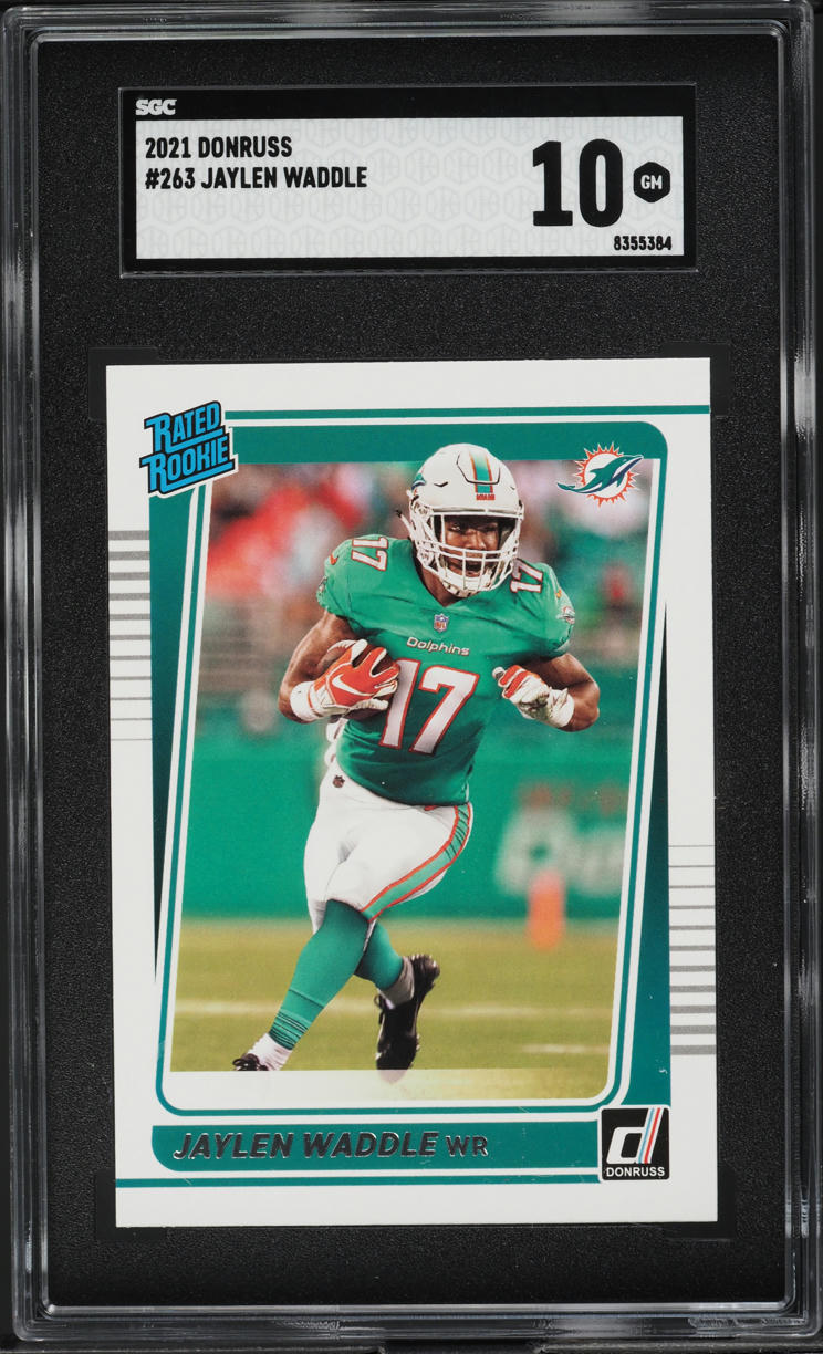 2021 Donruss Football Jaylen Waddle ROOKIE #263 SGC 10 GEM MINT