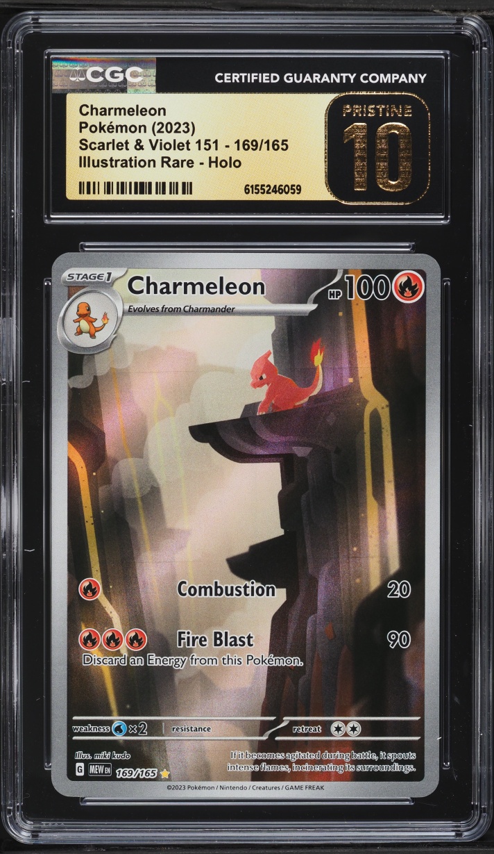 2023 Pokemon Scarlet & Violet 151 IR Charmeleon #169 CGC 10 PRISTINE