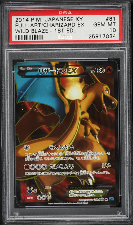 2014 Pokemon Japanese XY Wild Blaze 1st Edition Full Art