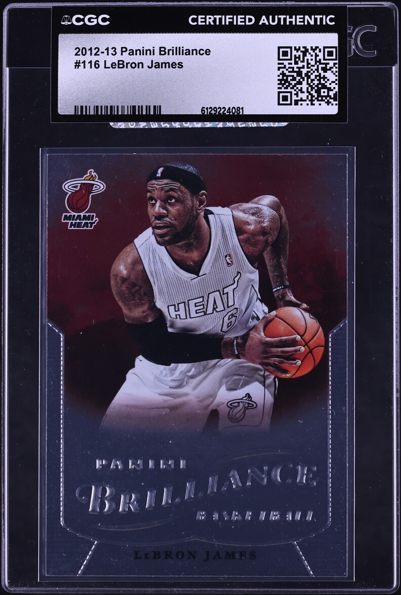 2012 Panini Brilliance LeBron James #116 CGC AUTH