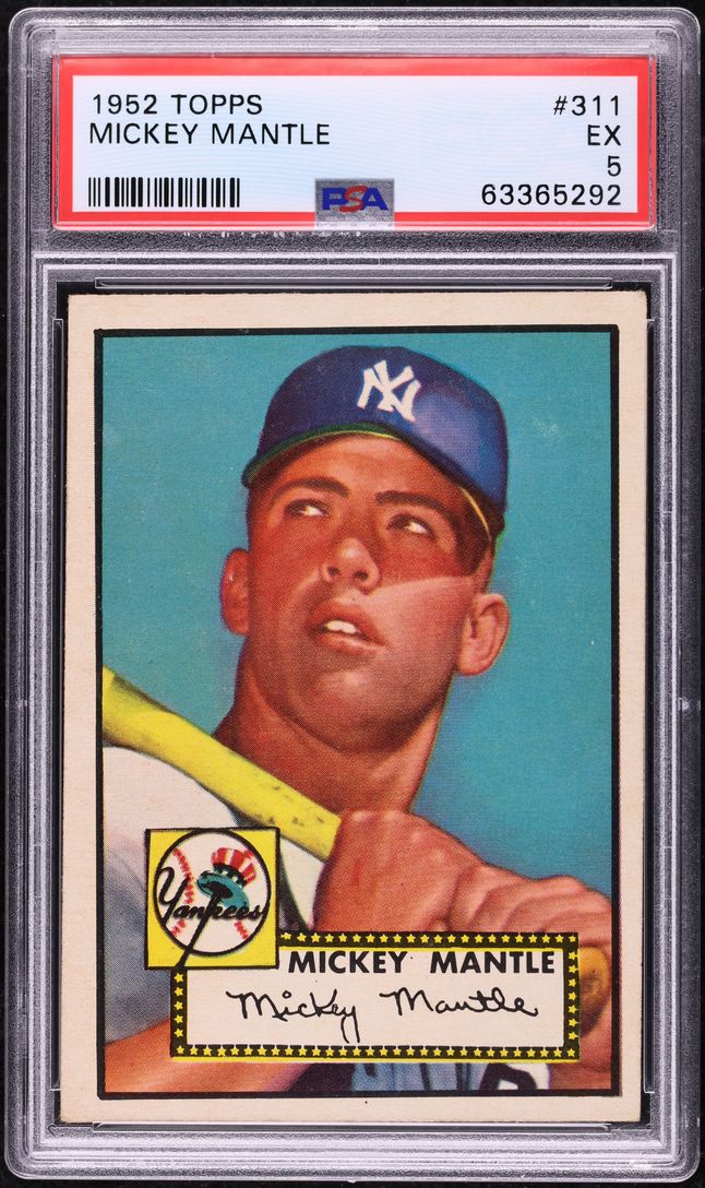 1952 Topps Mickey Mantle #311 PSA 5 EX