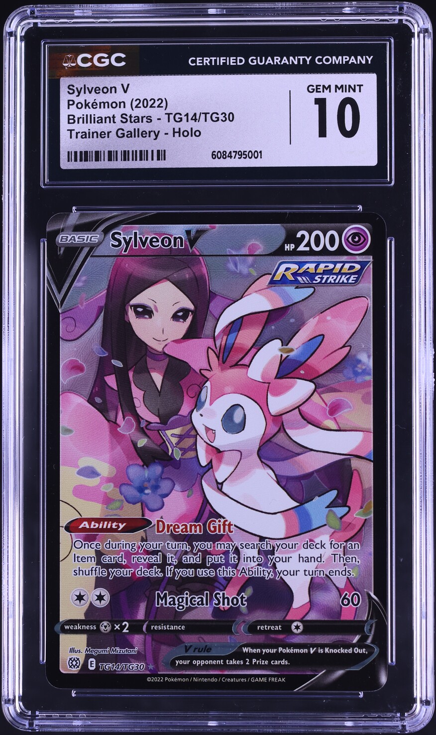 2022 Pokemon Sword & Shield Brilliant Stars CHR Sylveon V