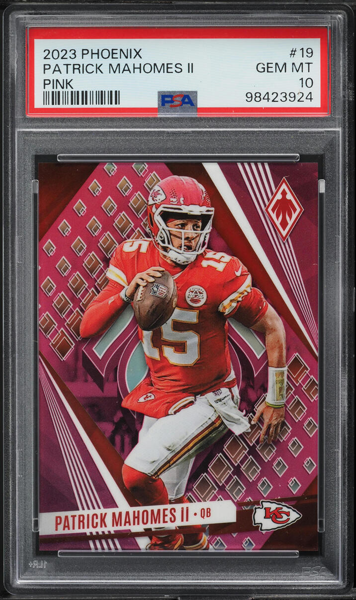 2020 Panini Phoenix Pink Patrick Mahomes II /199 #45 PSA 10 GEM MINT on ...