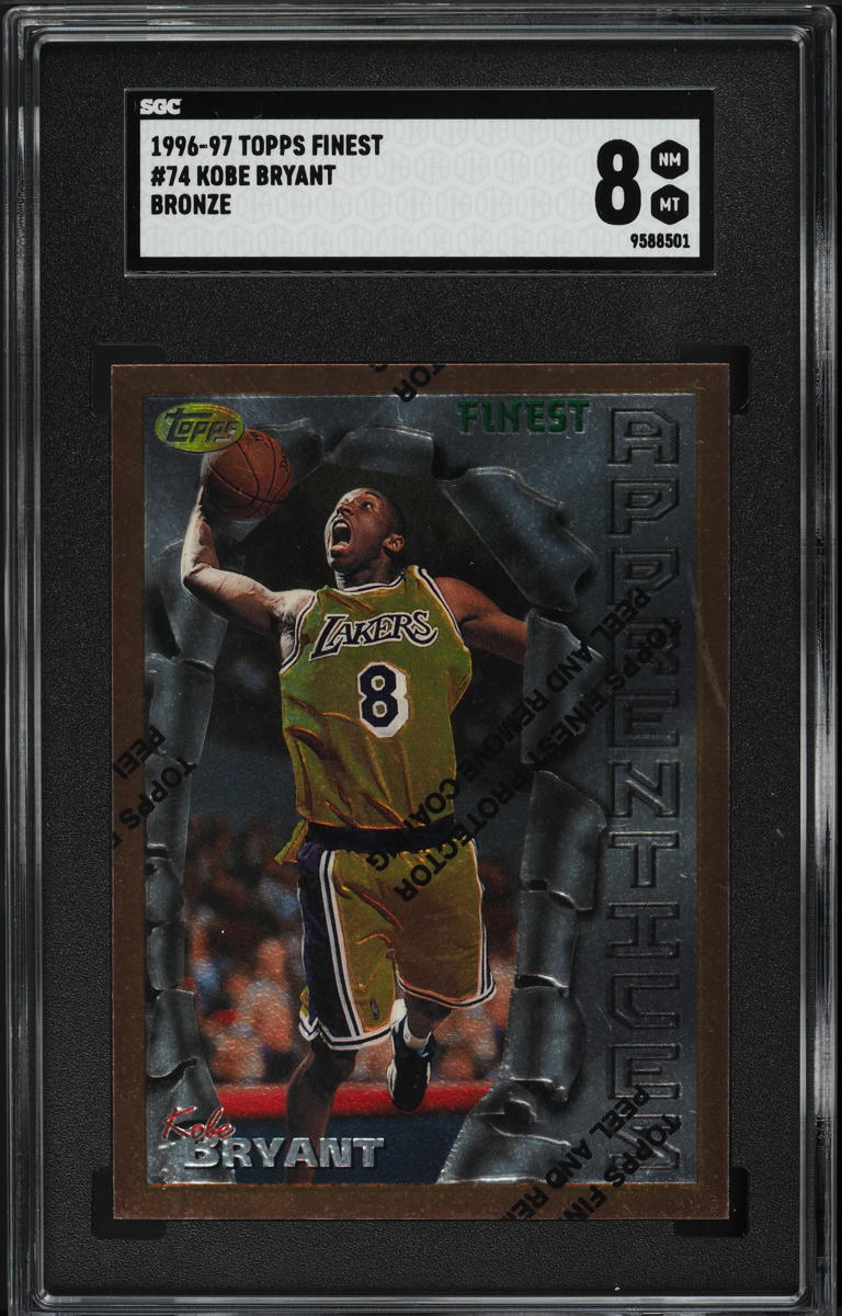 1998 Finest Refractor w/ Coating Kobe Bryant #175 PSA 8 NM