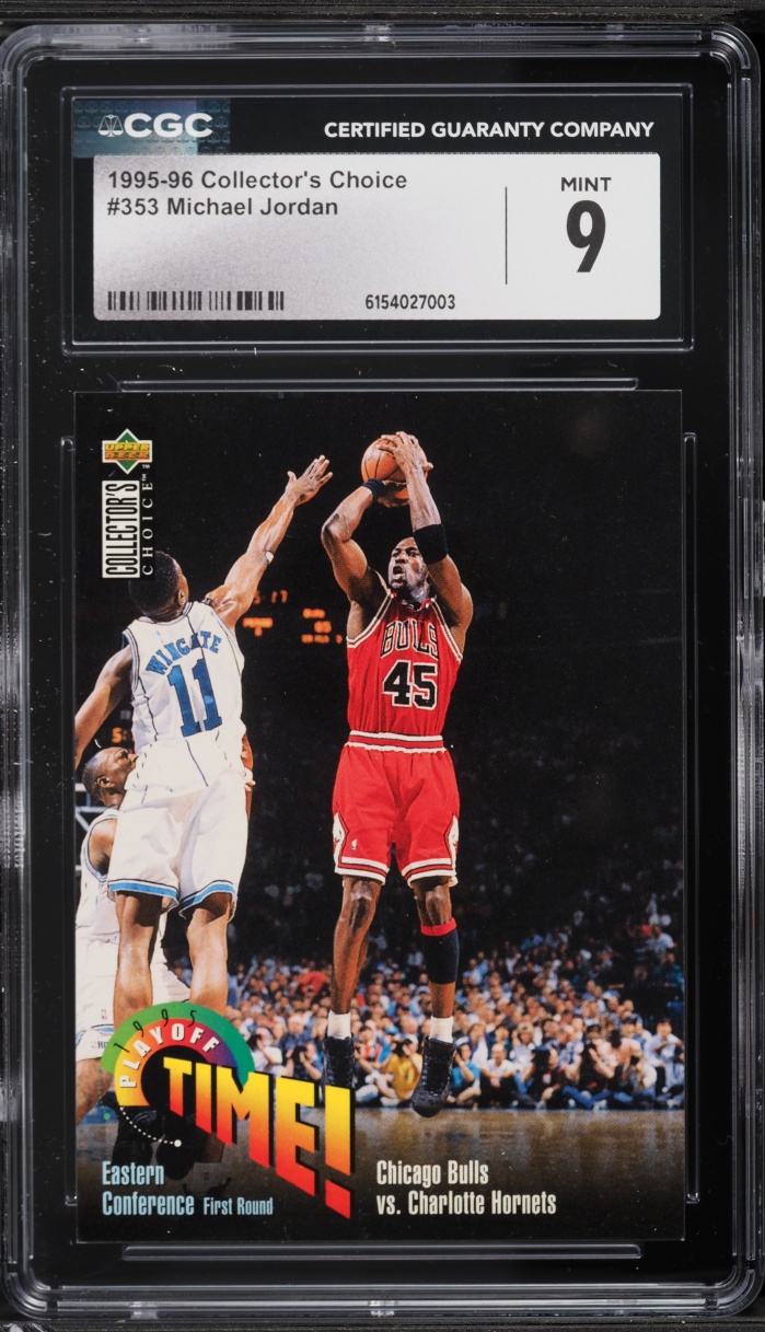 1995 Collector's Choice Playoff Time! Michael Jordan #353 CGC 9 MINT