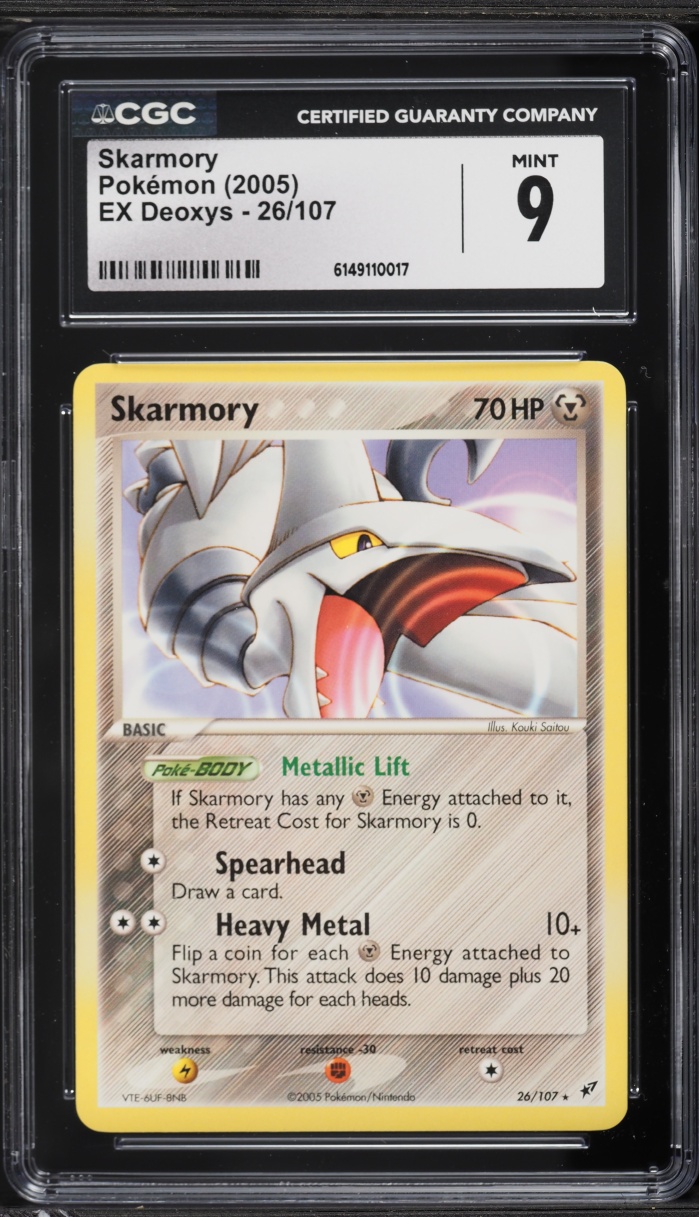 2005 Pokemon EX Deoxys Skarmory #26 CGC 9 MINT