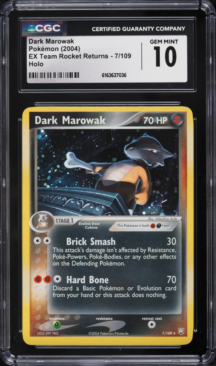 2004 Pokemon EX Team Rocket Returns Holo Dark Marowak #7 CGC 10 GEM MINT