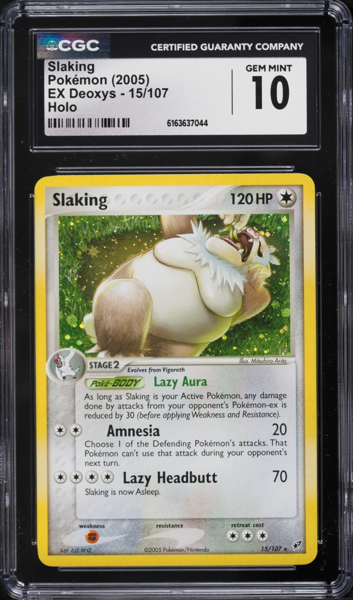 2005 Pokemon EX Deoxys Holo Slaking #15 CGC 10 GEM MINT