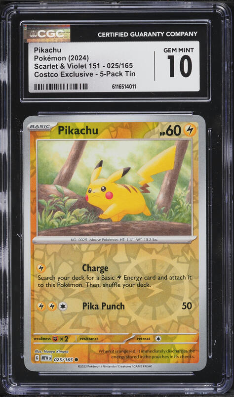 2024 Pokemon SV Black Star Promo World Championship Pikachu #190