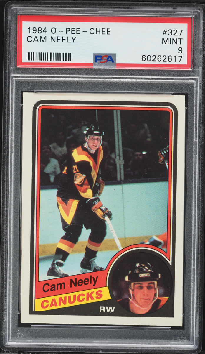 1984 O-Pee-Chee Hockey Cam Neely ROOKIE #327 PSA 9 MINT