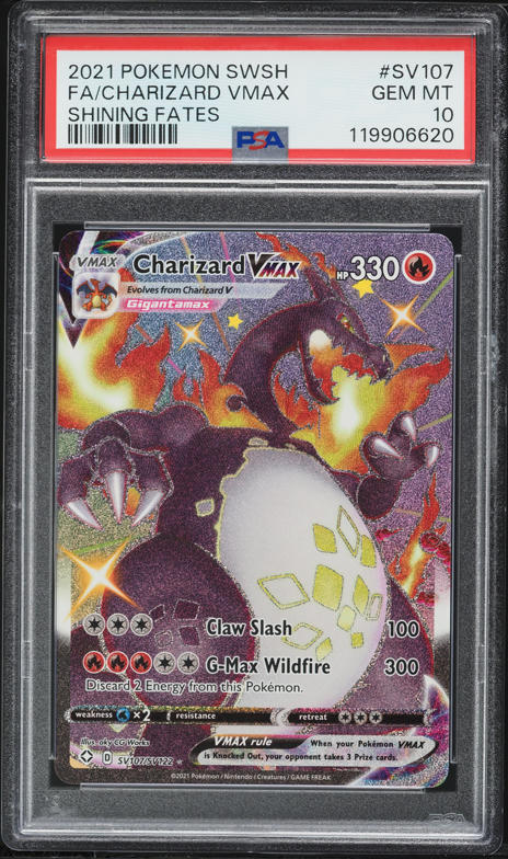 2021 Pokemon Sword & Shield Shining Fates Alt Art Charizard VMAX