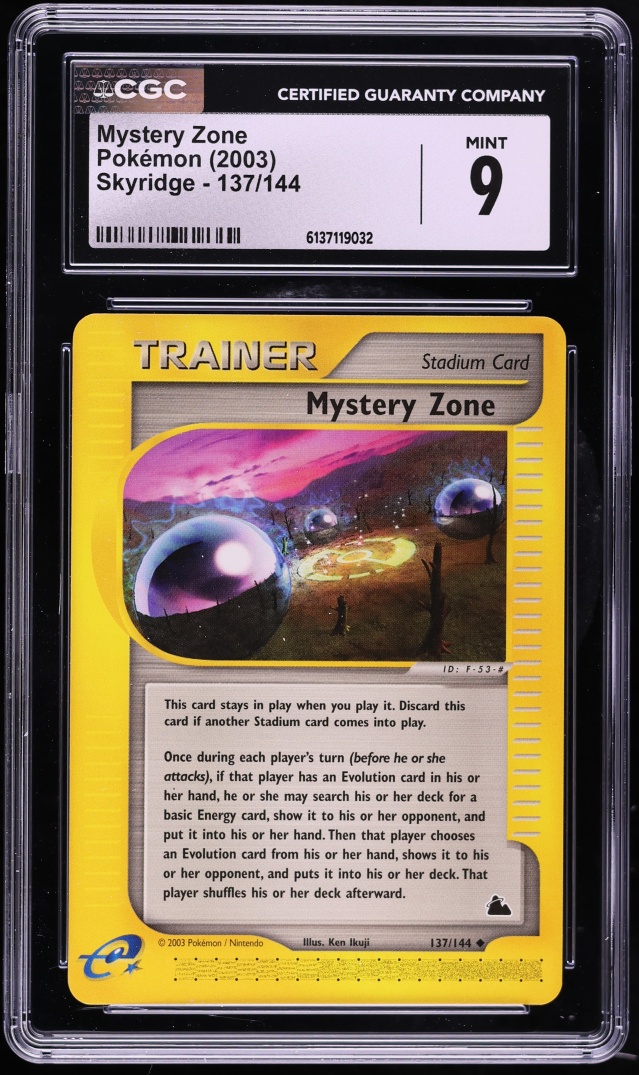 2003 Pokemon Skyridge Mystery Zone #137 CGC 9 MINT
