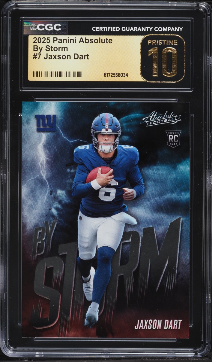 2025 Absolute By Storm Jaxson Dart ROOKIE #7 CGC 10 PRISTINE