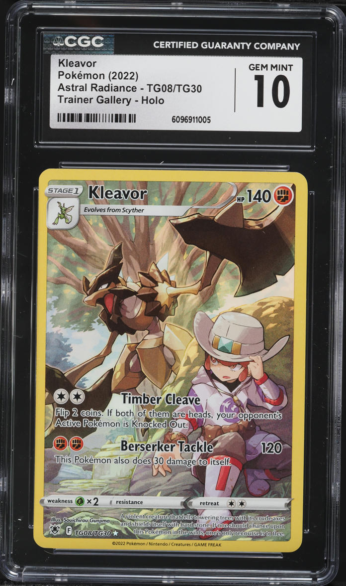 2022 Pokemon Sword & Shield Astral Radiance CHR Kleavor #TG08 CGC 10 GEM MINT