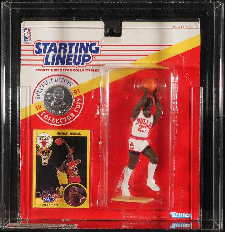 1991 Kenner Starting Lineup NBA w/Collector Coin Michael Jordan