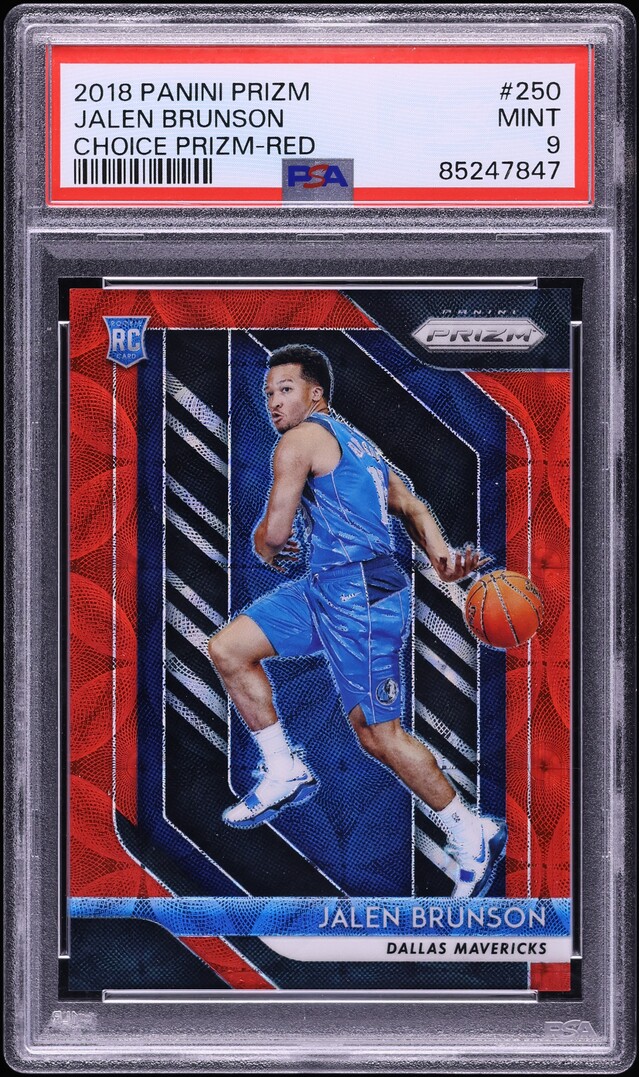 2018 Panini Prizm Choice Red Jalen Brunson ROOKIE /88 #250 PSA 9 MINT