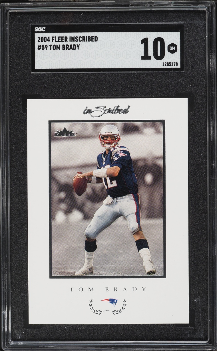 2004 Fleer Inscribed Tom Brady #59 SGC 10 GEM MINT