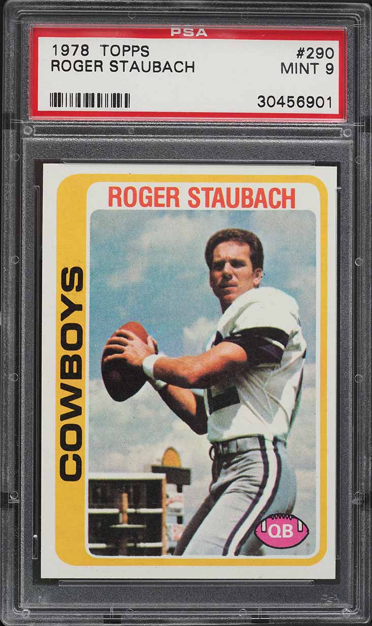 1978 Topps Football Roger Staubach #290 PSA 9 MINT