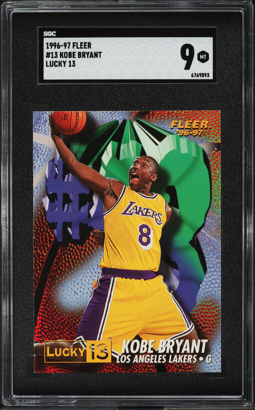 1996 Fleer Lucky 13 Kobe Bryant ROOKIE #13 PSA 10 GEM MINT
