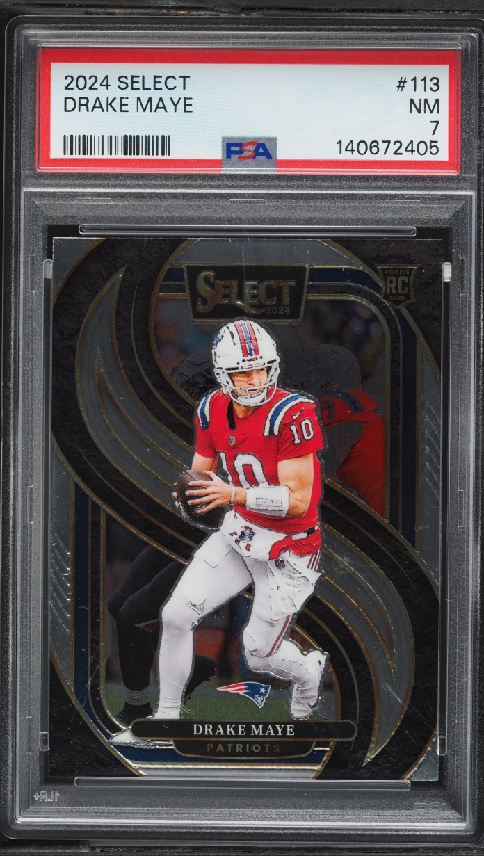 2024 Select Premier Level Drake Maye ROOKIE #113 PSA 7 NRMT