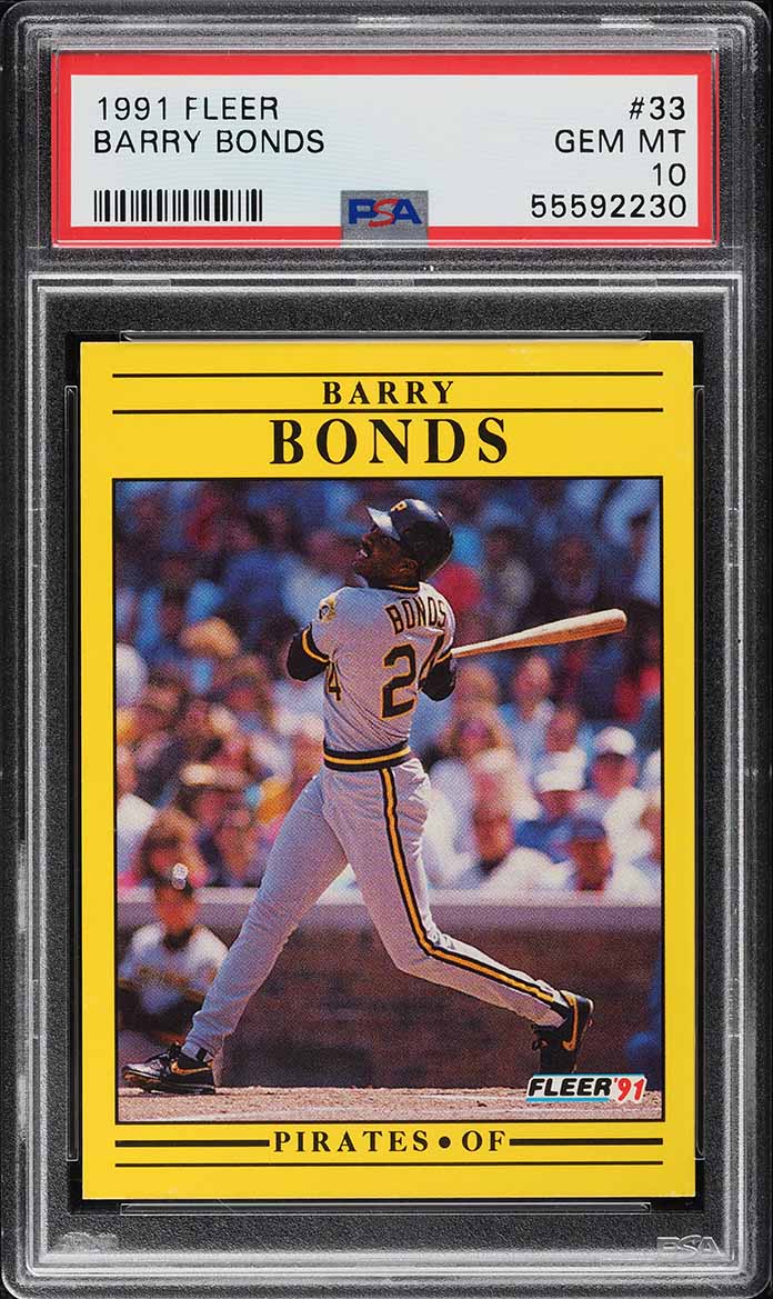1991 Fleer Barry Bonds #33 PSA 10 GEM MINT