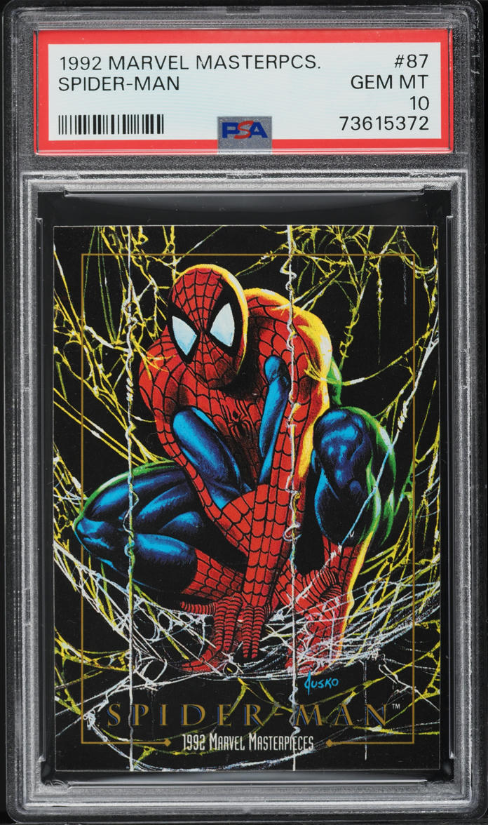 1992 Skybox Marvel Masterpieces Spider-Man #87 PSA 10 GEM
