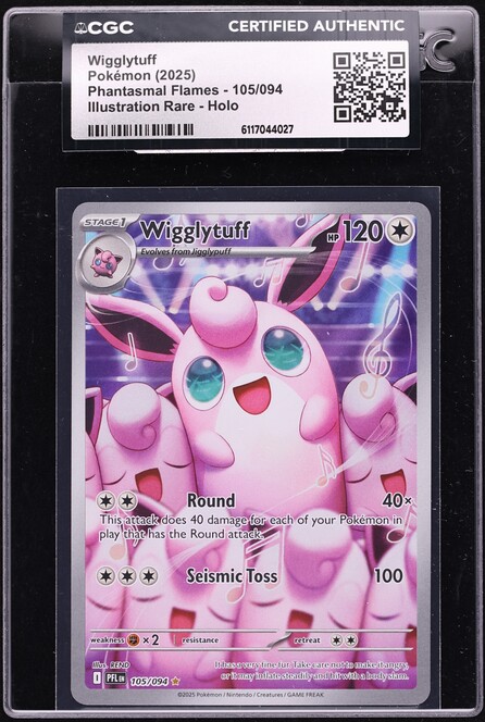 2025 Pokemon Japanese Mega Inferno X AR Wigglytuff #91 CGC 10