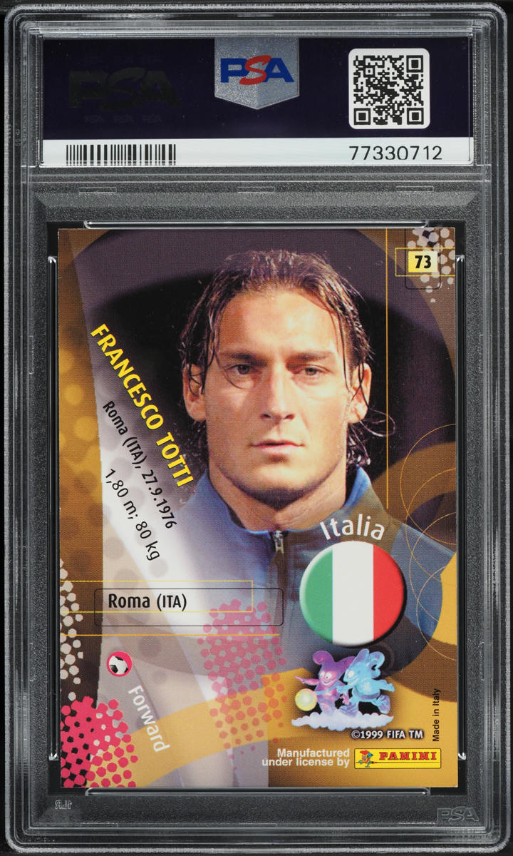 2002 Panini World Cup Korea Japan Francesco Totti #73 PSA 9 MINT