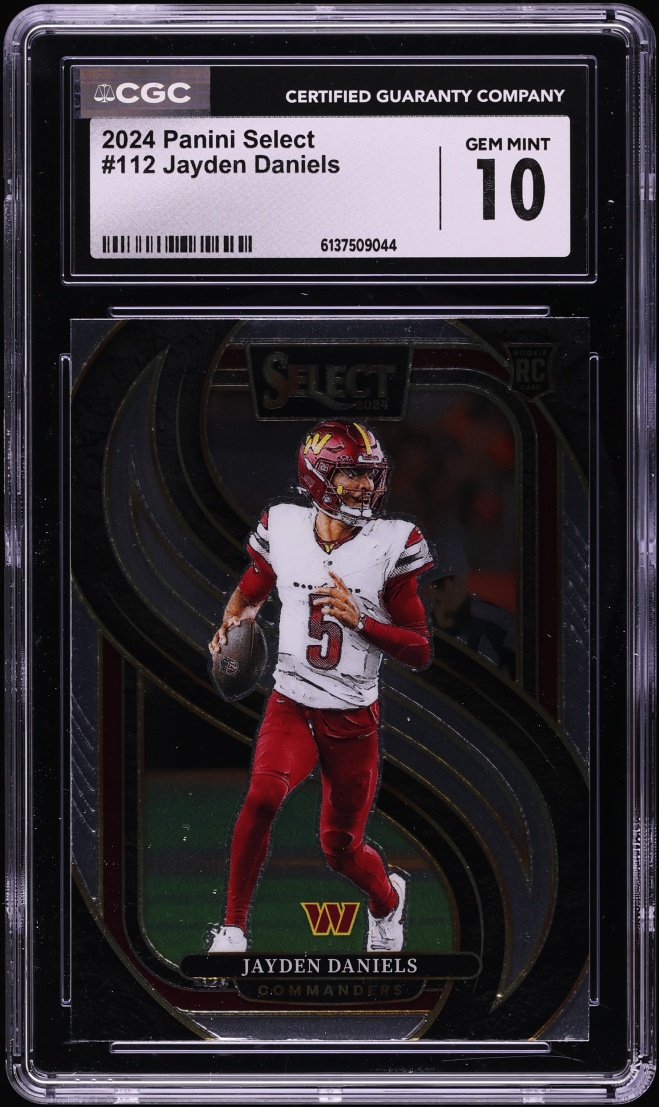 2024 Select Premier Level Jayden Daniels ROOKIE #112 CGC 10 GEM MINT