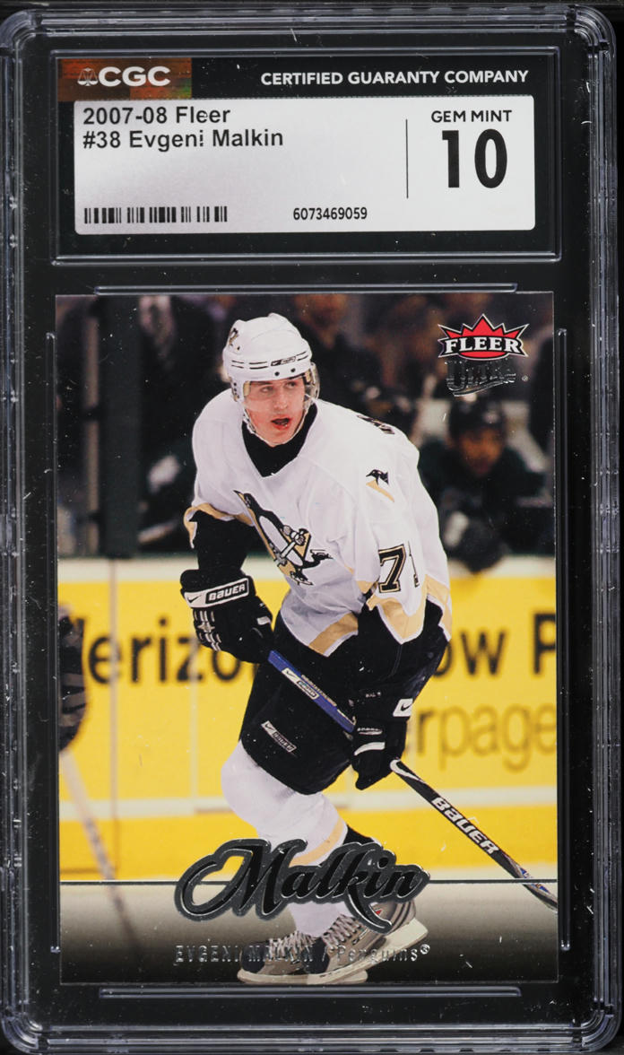 2007 Ultra Hockey Evgeni Malkin ROOKIE #38 CGC 10 GEM MINT