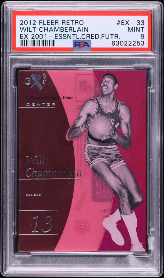 2012 Panini Crusade Gold Prizm Wilt Chamberlain /10 #90 PSA 9 MINT
