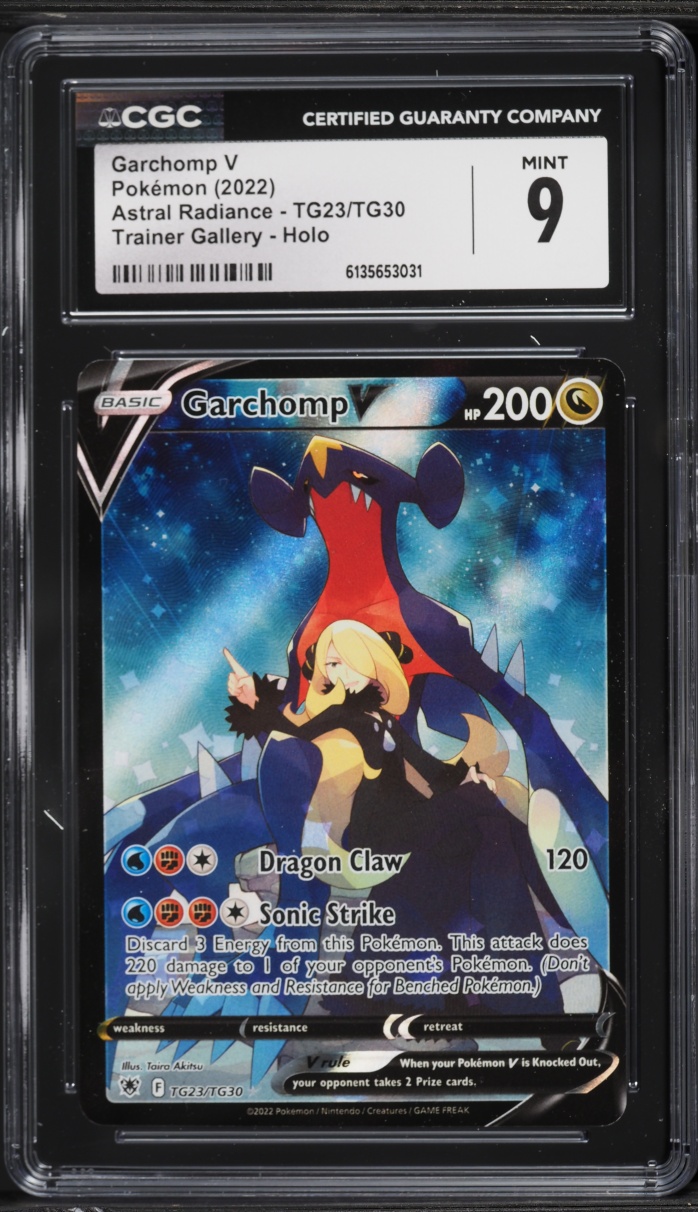 2022 Pokemon Sword & Shield Astral Radiance CHR Garchomp V #TG23 CGC 9 MINT
