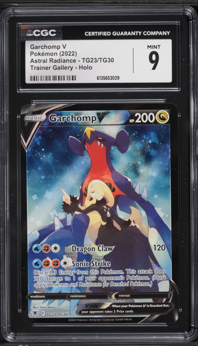 2022 Pokemon Sword & Shield Astral Radiance CHR Garchomp V #TG23 CGC 9 MINT