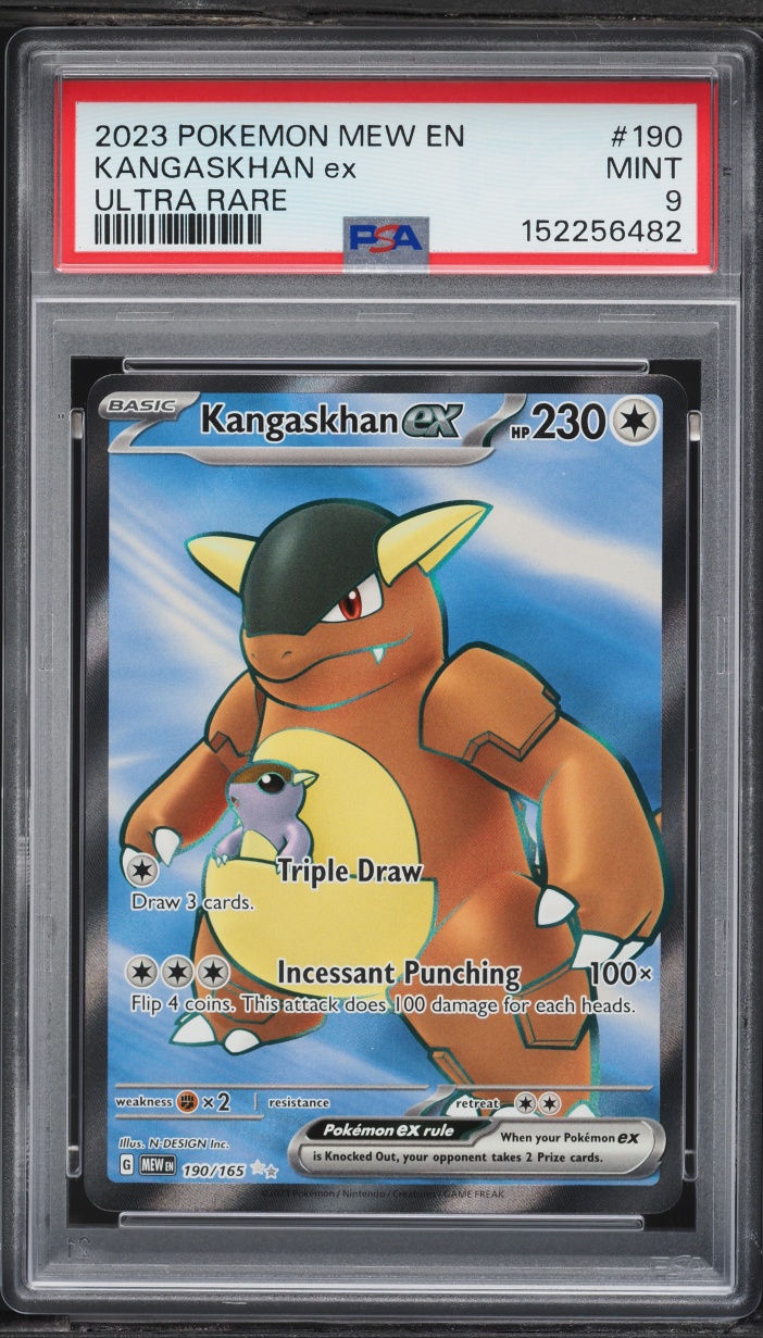 2023 Pokemon Scarlet & Violet 151 Full Art Kangaskhan EX #190 PSA 9 MINT
