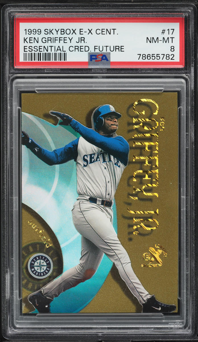 1999 Skybox E-X Essential Credentials Future Ken Griffey Jr. /104 PSA 8 NM-MT