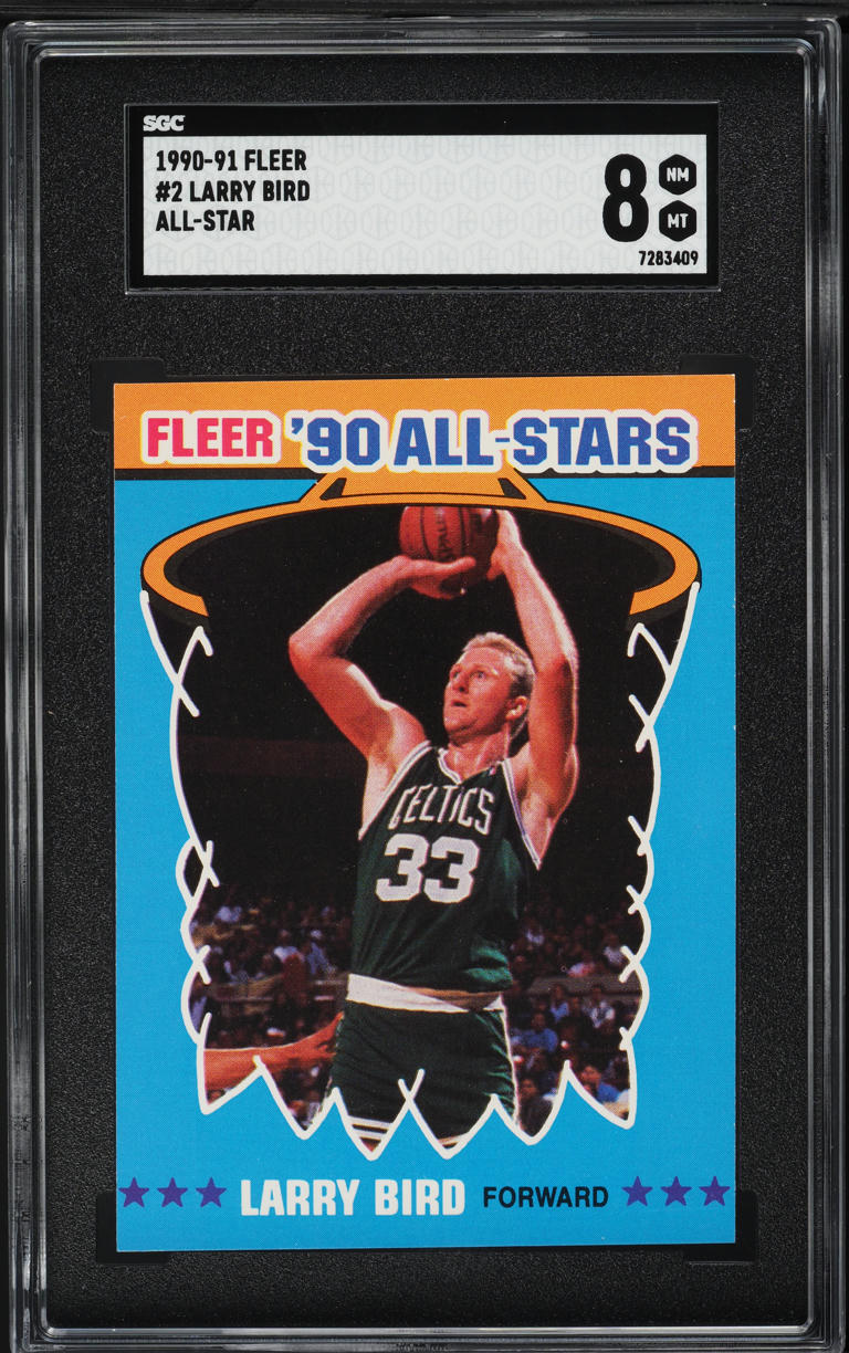 1990 Fleer All-Star Larry Bird #2 SGC 8 NM-MT