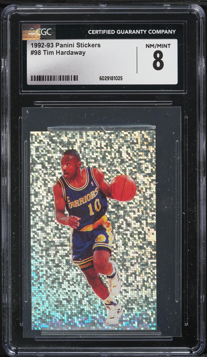 1992 Panini Stickers Tim Hardaway #98 CGC 8 NM-MT
