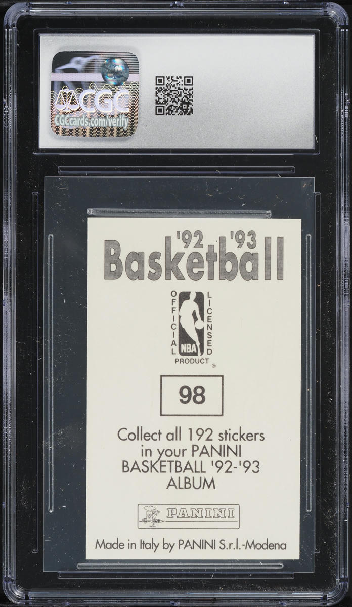 1992 Panini Stickers Tim Hardaway #98 CGC 8 NM-MT