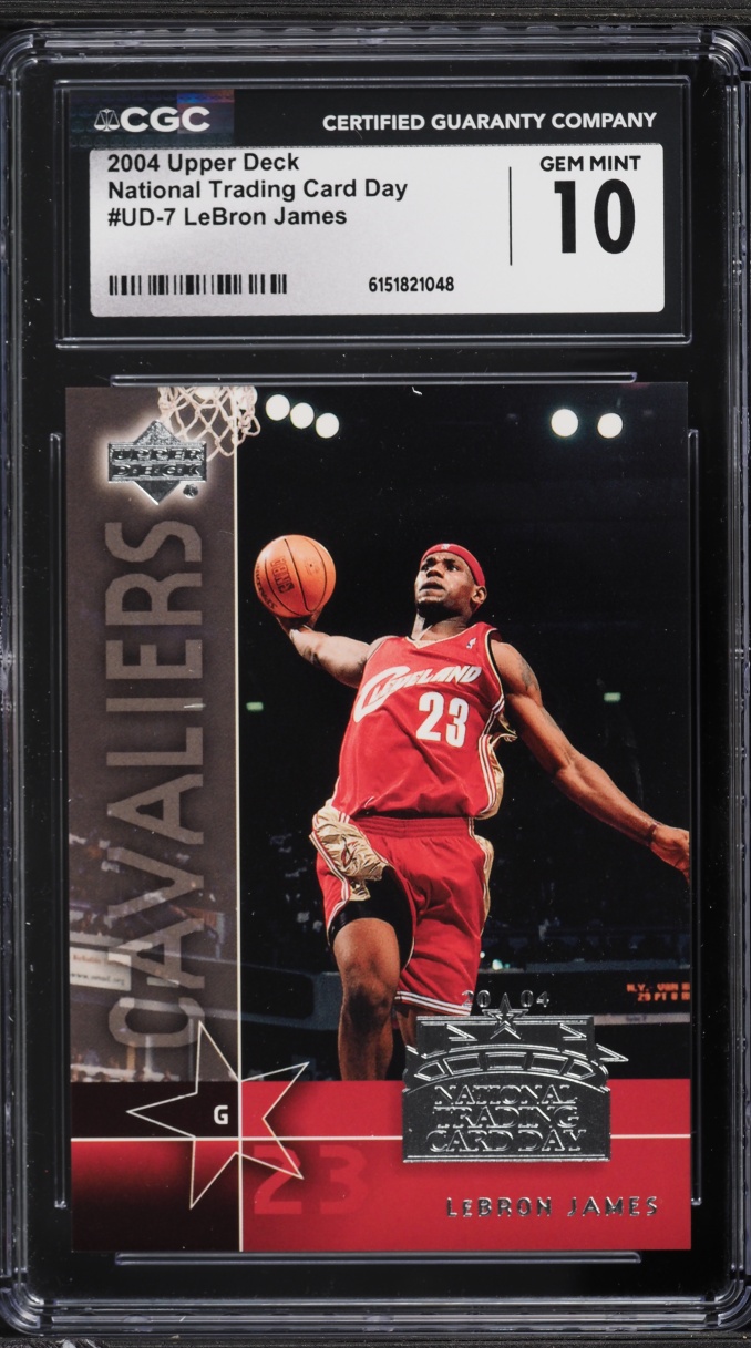 2004 Upper Deck National Trading Card Day LeBron James #UD-7 CGC 10 GEM MINT