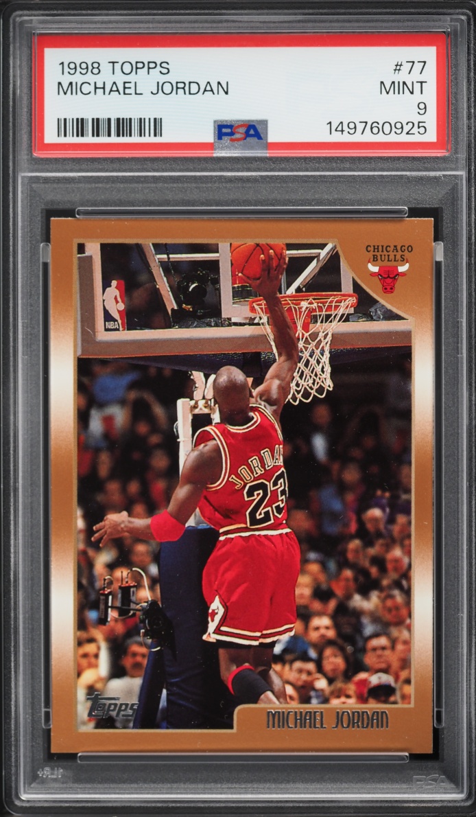 1998 Topps Basketball Michael Jordan #77 PSA 9 MINT