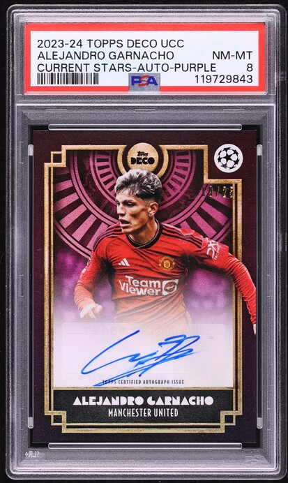 2023 Topps Deco UEFA Club Competitions Current Stars Purple