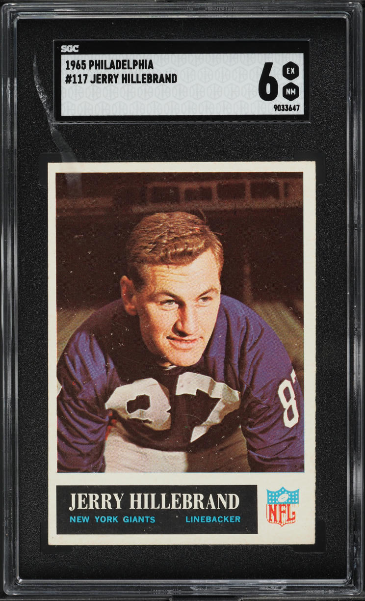 1965 Philadelphia Jerry Hillebrand #117 SGC 6 EXMT