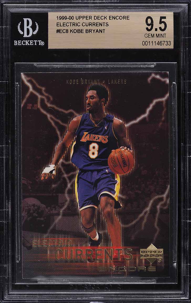 1999 Upper Deck Encore Electric Currents Kobe Bryant #EC8 BGS 9.5 GEM MINT